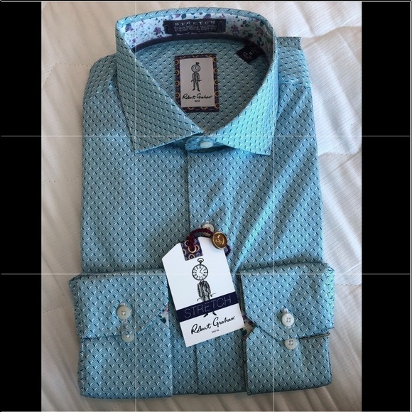 Robert Graham Men’s Haynes Patterned Dress Shirt - Picture 1 of 16